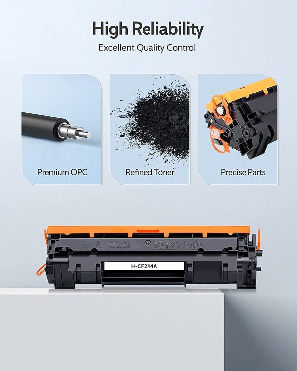Toner Compatibili con HP 44A CF244A(Nero, 2-Pack)