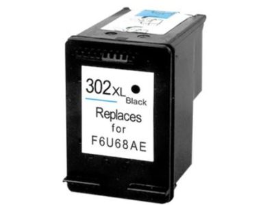 HP 302XL F6U68AE Nero Compatibile per DeskJet 1110, 2130 e 3630, HP OfficeJet 38