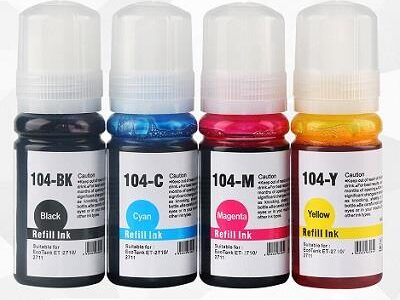 Ecotank Epson T102 T104 ET-2710, 2711, 2720, 2700, 2750 Giallo