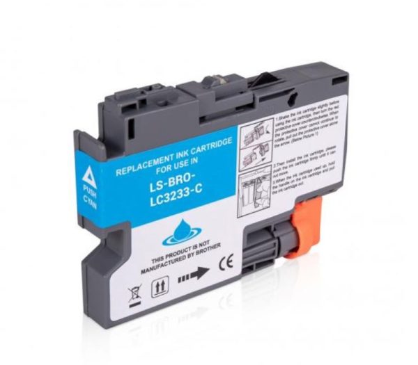 Brother LC3233 Ciano Cartuccia Compatibile per DCP-J1100DW MFC-J1300DW