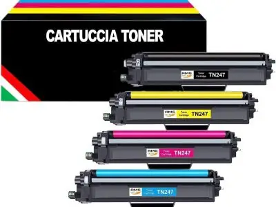 Cartuccia toner TN247 TN243CMYK (Nero,Ciano,Giallo,Magenta confezione da 4)