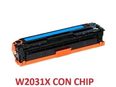 Hp W2031X Ciano Toner CON CHIP Compatibile per M454, M470, M479