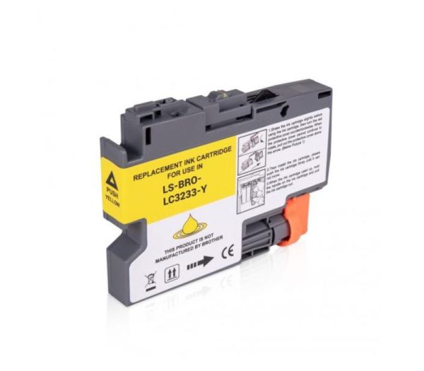 Brother LC3233 Giallo Cartuccia Compatibile per DCP-J1100DW MFC-J1300DW