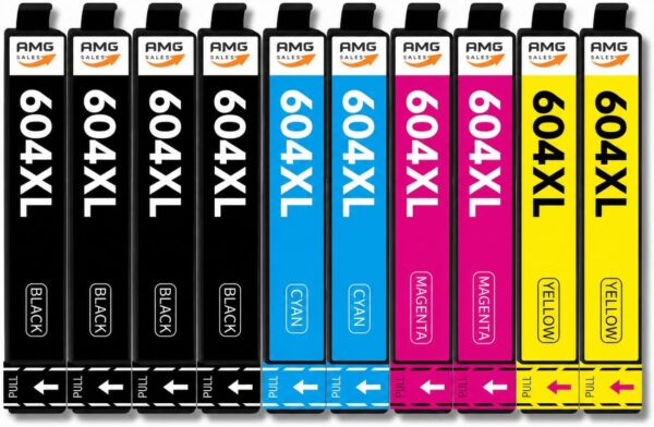 AMG Sales 604XL cartucce compatibili per Epson — multipack 10 pezzi